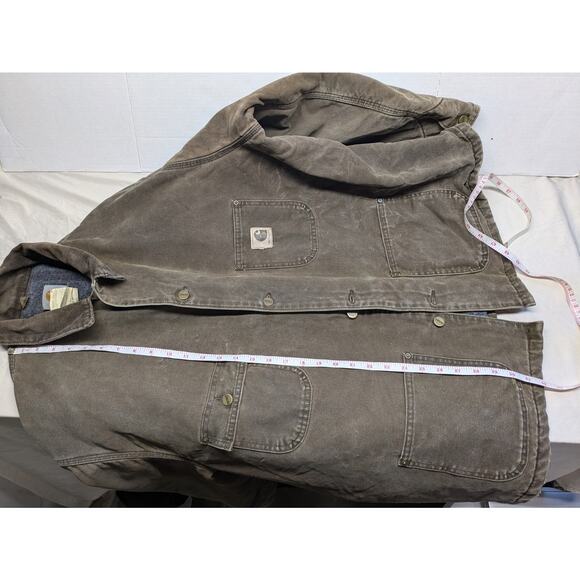 Vintage Carhartt‎ CO2CHT Blanket Lined Dark Brown Chore Jacket Coat Size 2XL - Picture 14 of 14